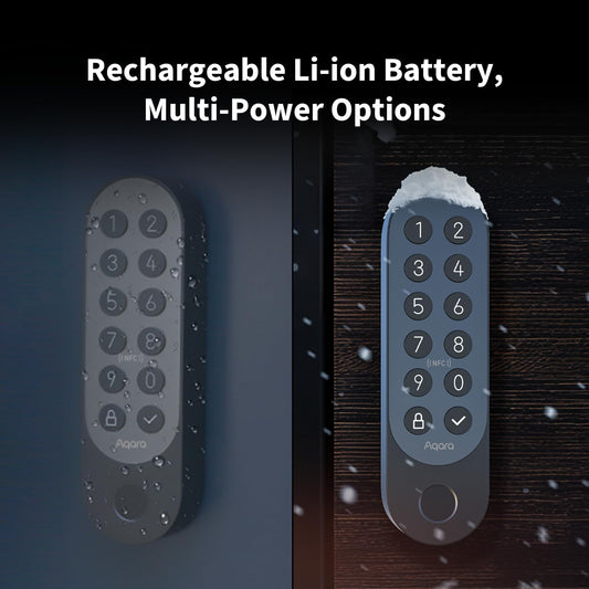 Aqara U200 Smart Lock Schwarz | Matter | Apple Home Key | Fingerprint | Google Home | Alexa