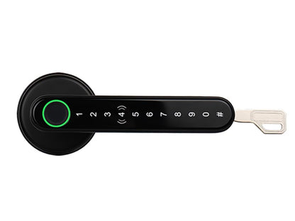 Simpled LF LeverLine Smart Lock, Fingerprint Keyless Security Entry Door Lock, Bluetooth Electronic Deadbolt, Touch Keypad, Smartphone Access (Dark)…