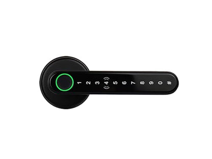 Simpled LF LeverLine Smart Lock, Fingerprint Keyless Security Entry Door Lock, Bluetooth Electronic Deadbolt, Touch Keypad, Smartphone Access (Dark)…