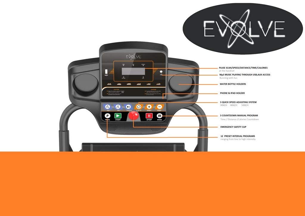 Evolve B1 Treadmills for Home Foldable with Incline & Handle – Running Treadmill for Home, Bluetooth Walking Pad Treadmill, Fold Up Treadmill with Hand Rail, Compact Walking Pad Incline Treadmill