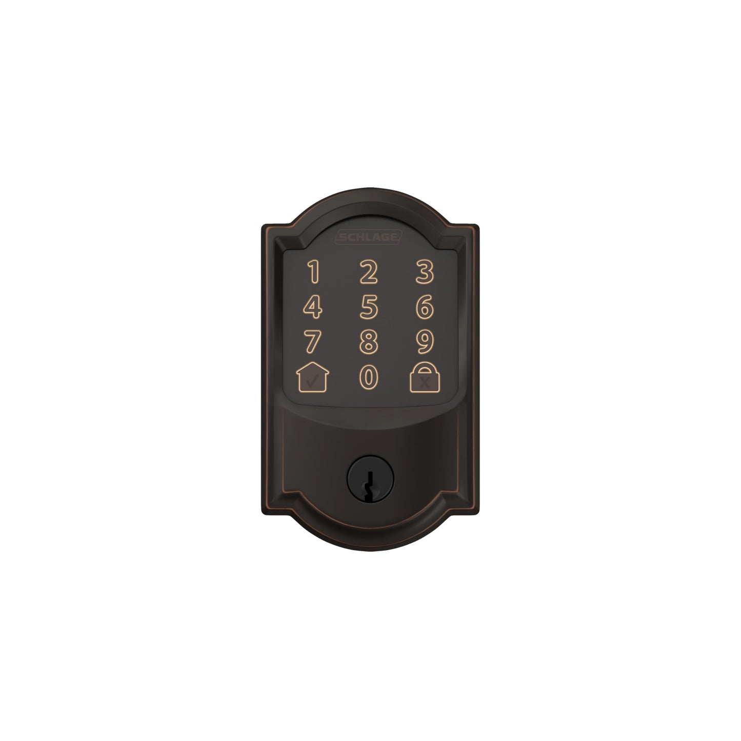Schlage Encode Smart WiFi Deadbolt | Keyless Touchscreen | Alexa Google | Guest Codes | Bronze