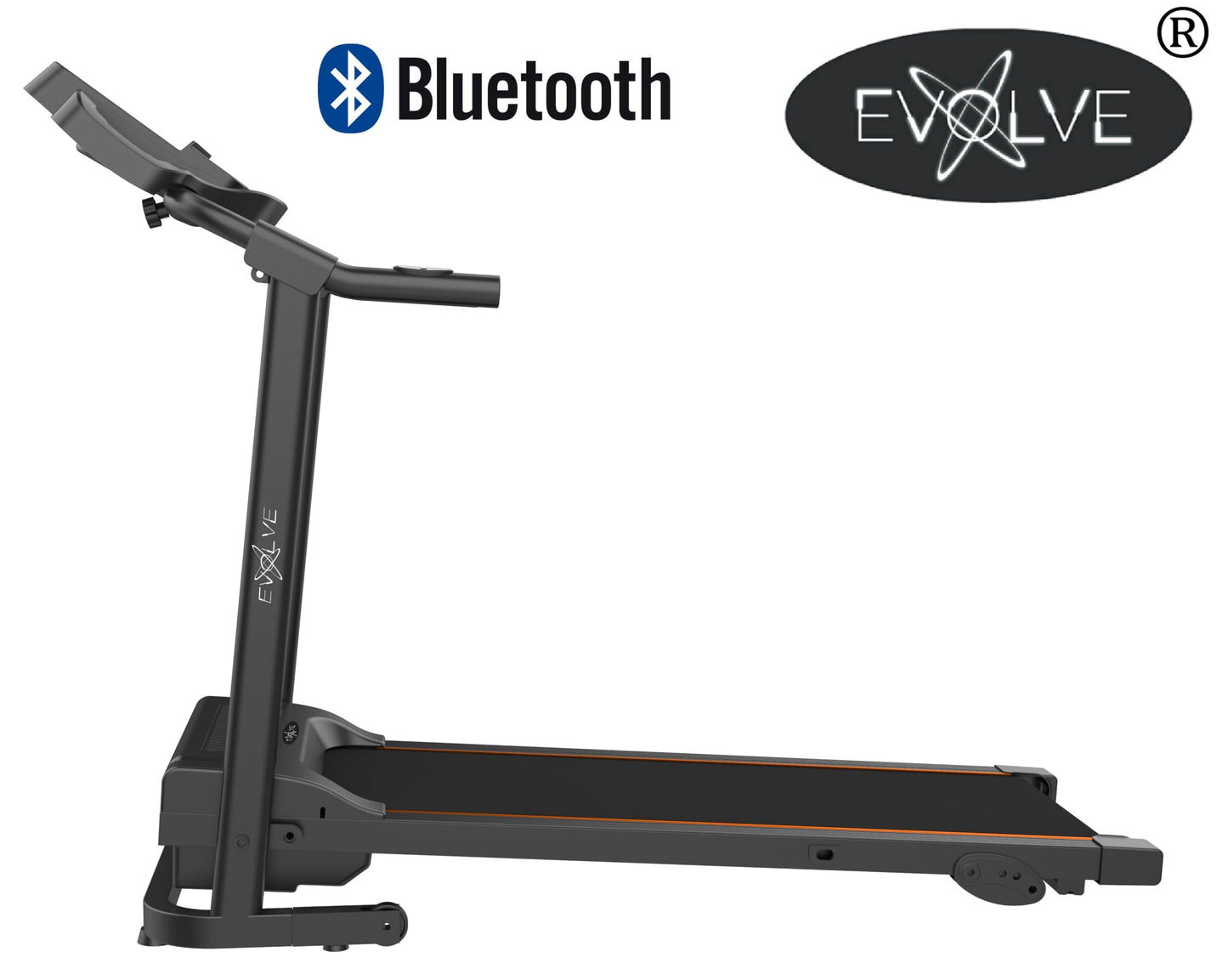 Evolve B1 Treadmills for Home Foldable with Incline & Handle – Running Treadmill for Home, Bluetooth Walking Pad Treadmill, Fold Up Treadmill with Hand Rail, Compact Walking Pad Incline Treadmill
