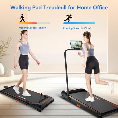 Walking Pad Treadmill with Incline, ADREAM Foldable Under Desk Treadmill, Portable Walking Running Machine with Remote Control and LED Display