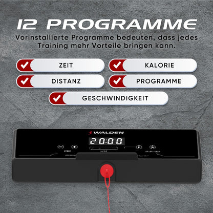 Electric Home Treadmill Folding 1-2.5HP 12 Preset Programmes LCD Display 1-10km/h F2800DE (F2800)