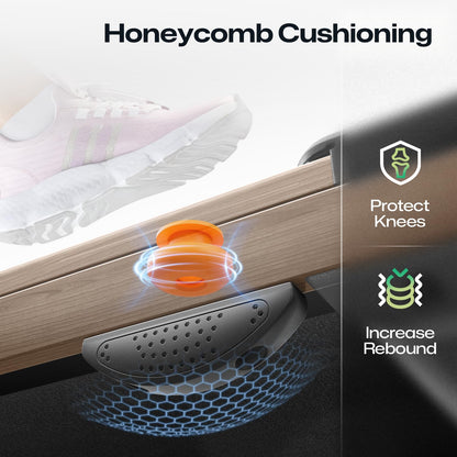 UREVO Wooden Walking Pad with SmartCoach APP, Under Desk Treadmill for Office, Portable Treadmills for Home, Walking Jogging Machine 1-6 km/h with Remote Control, Classic Wooden Aesthetic