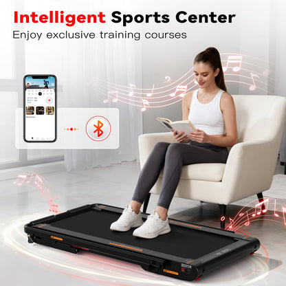 Sperax 4‑in‑1 Foldable Vibration Walking Pad, 2.5HP Home Treadmill, 12 km/h Max Speed, 6% Incline, LED Display, App & Remote Control Compatible
