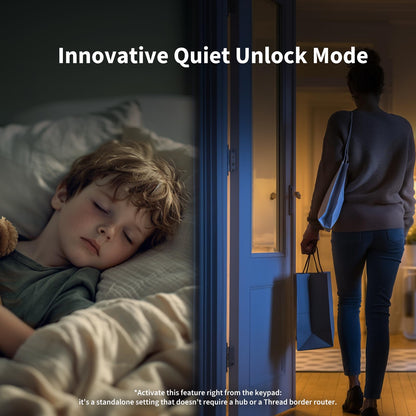 Aqara U200 Smart Lock Schwarz | Matter | Apple Home Key | Fingerprint | Google Home | Alexa