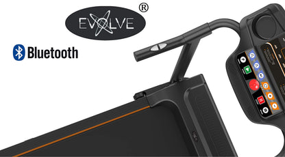 Evolve B1 Treadmills for Home Foldable with Incline & Handle – Running Treadmill for Home, Bluetooth Walking Pad Treadmill, Fold Up Treadmill with Hand Rail, Compact Walking Pad Incline Treadmill