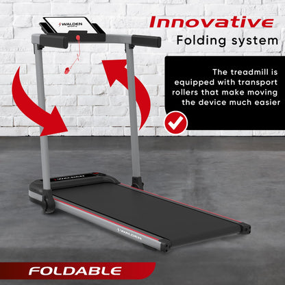 Electric Home Treadmill Folding 1-2.5HP 12 Preset Programmes LCD Display 1-10km/h F2800DE (F2800)