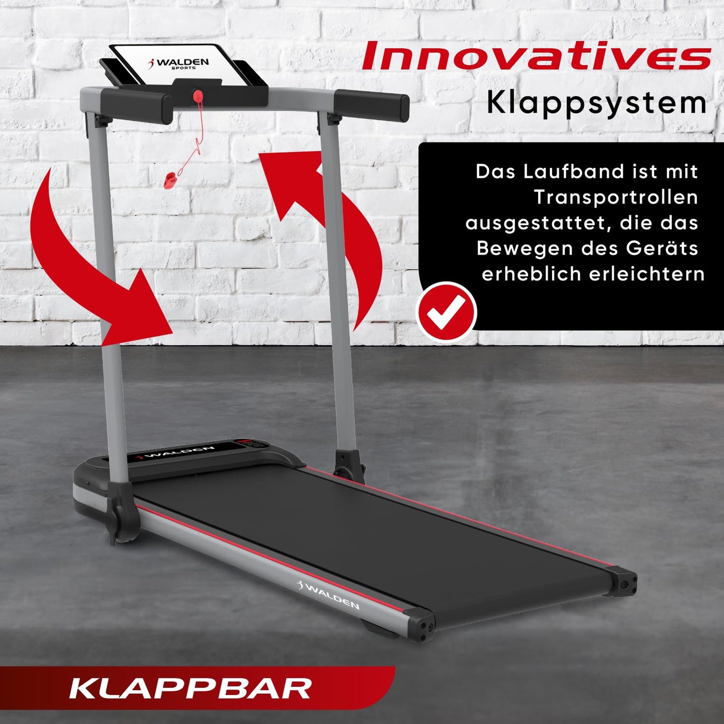 Electric Home Treadmill Folding 1-2.5HP 12 Preset Programmes LCD Display 1-10km/h F2800DE (F2800)