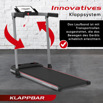 Electric Home Treadmill Folding 1-2.5HP 12 Preset Programmes LCD Display 1-10km/h F2800DE (F2800)