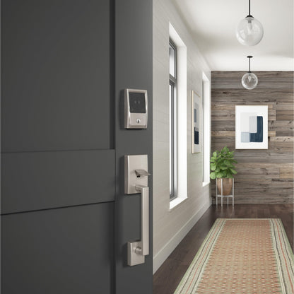 SCHLAGE BE499WBCEN619 Encode Plus Smart WiFi Deadbolt Lock, Satin Nickel