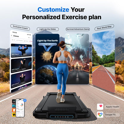 MERACH Walking Pad Treadmill with 6% Incline, 2-in-1 Foldable Treadmill for Home with Handrails, 3.0HP Motor, Max Speed 12km/h, LED Display & Smart APP, 300 LBS Weight Capacity, Space-Saving Design